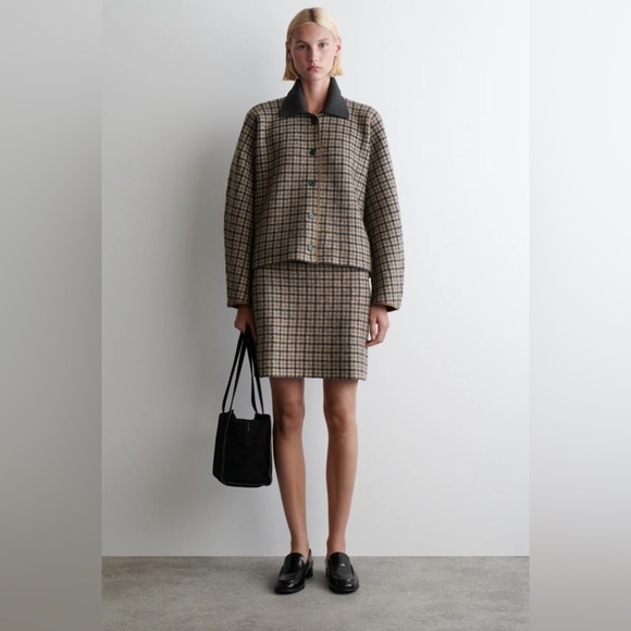 NWT Wool Check Jacket - Picture 2 of 5